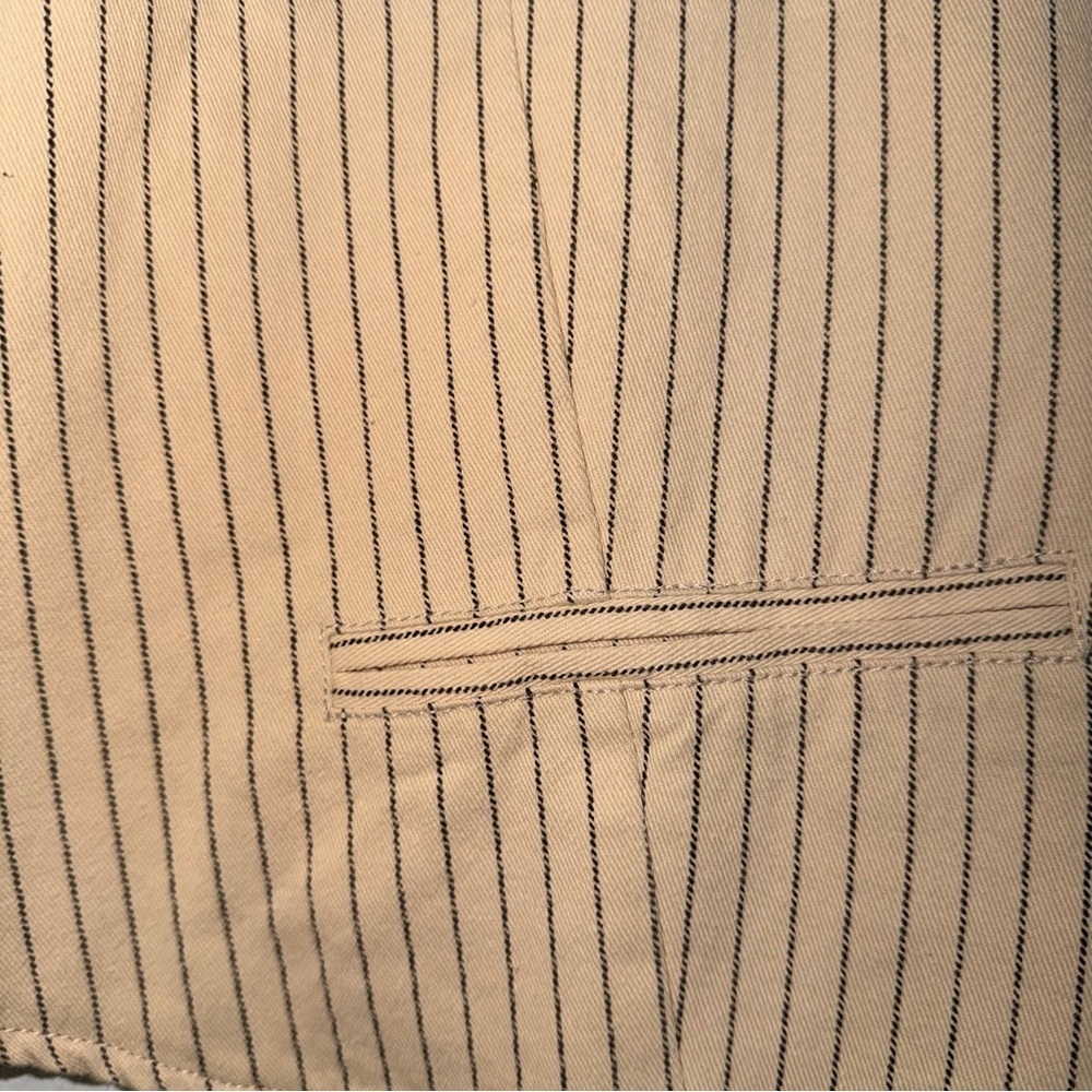 JiJi Studio Paris France Tailored Pin Striped Vest Small - Picture 7 of 11